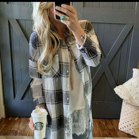 Tops - Size Small PLAID BUTTON DOWN
